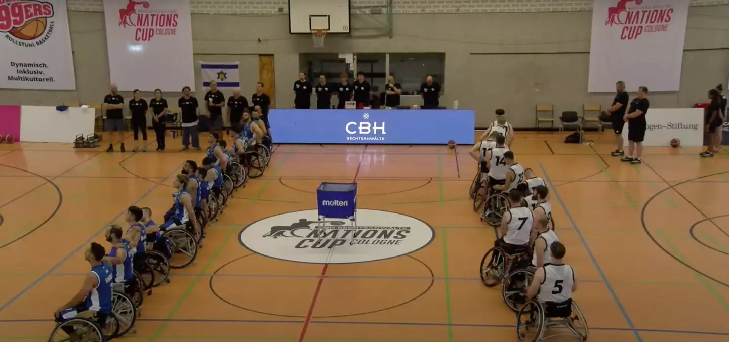 Israeli complained after the protest from Britain's players. Image: IWBF Europe