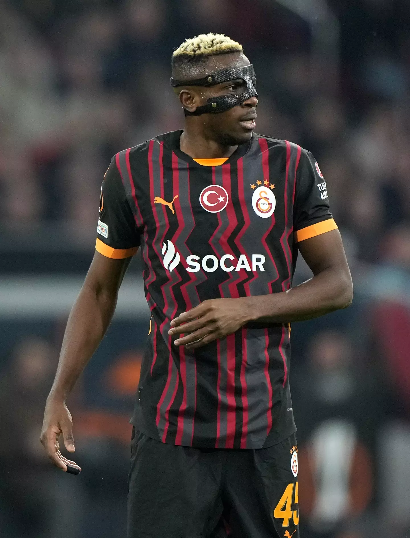 Victor Osimhen left Napoli for Galatasaray on loan. Image: Getty