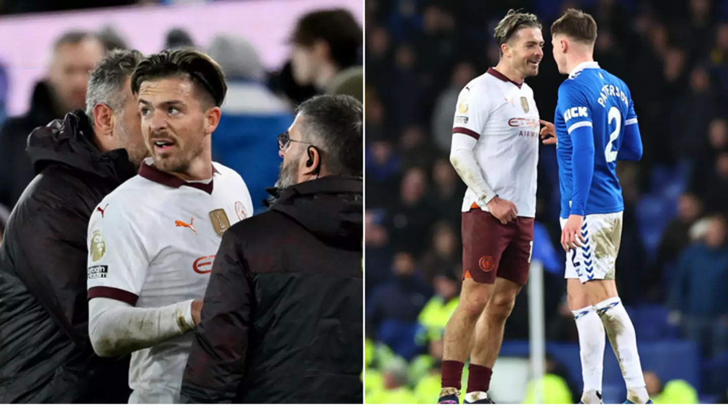 Is this the moment Jack Grealish was told about burglary at his home? New footage emerges from Man City win