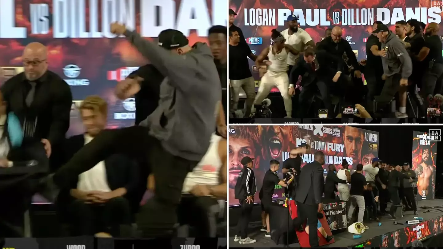 John Fury absolutely loses his head and causes brawl at launch press conference