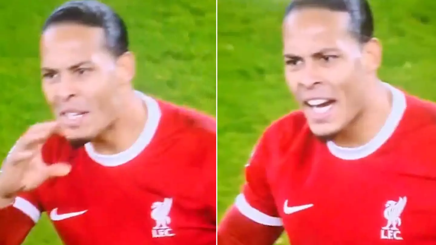 Fans think they've worked out what Virgil van Dijk said to referee in angry outburst