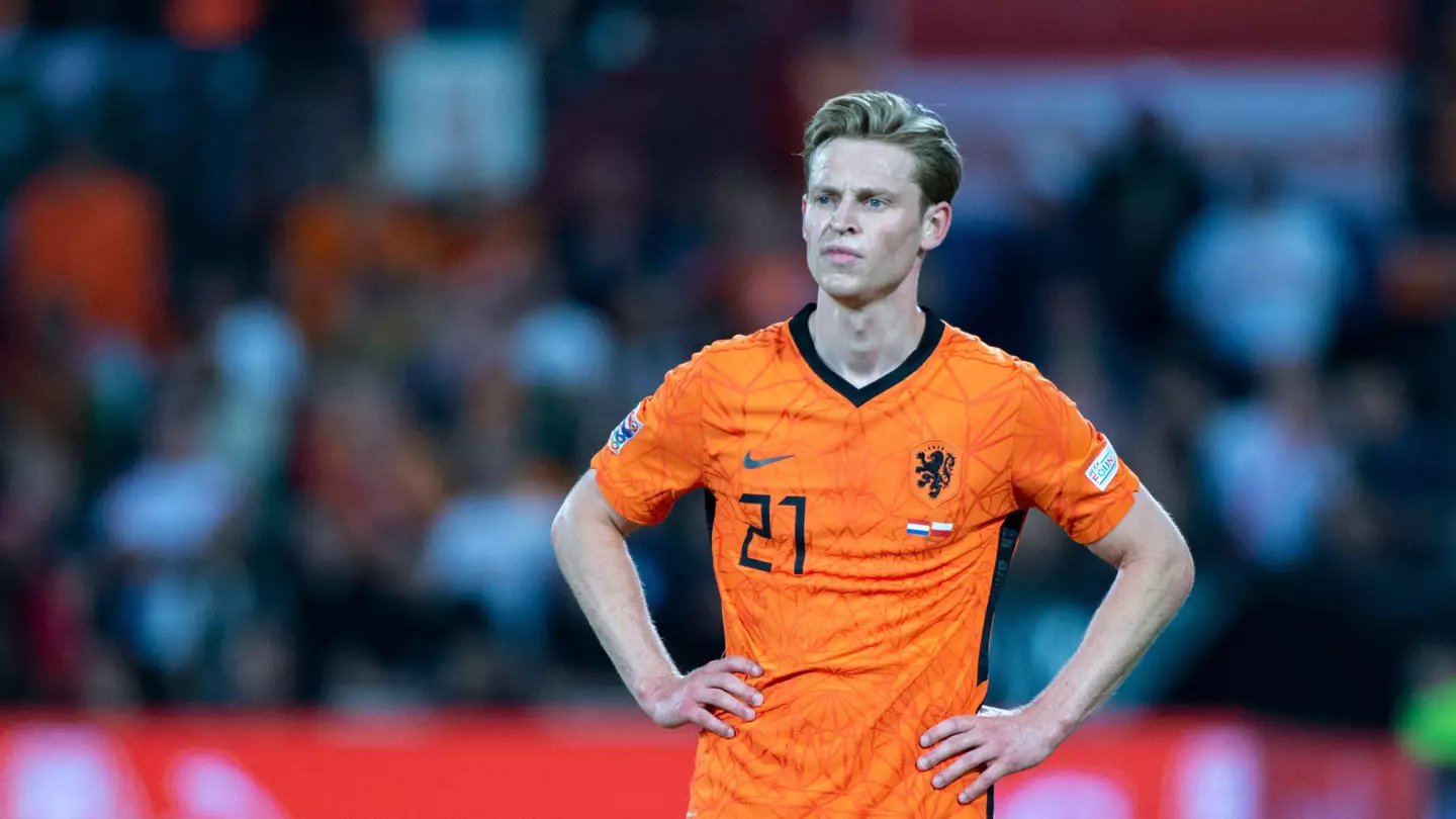 Frenkie de Jong in Netherlands colours