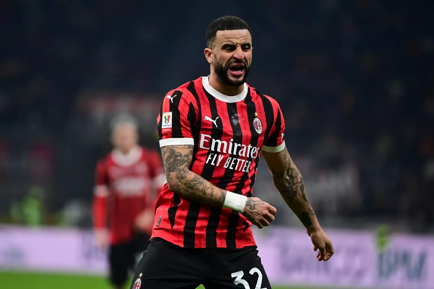 Kyle Walker has featured twice for AC Milan after signing on loan. Image: Getty