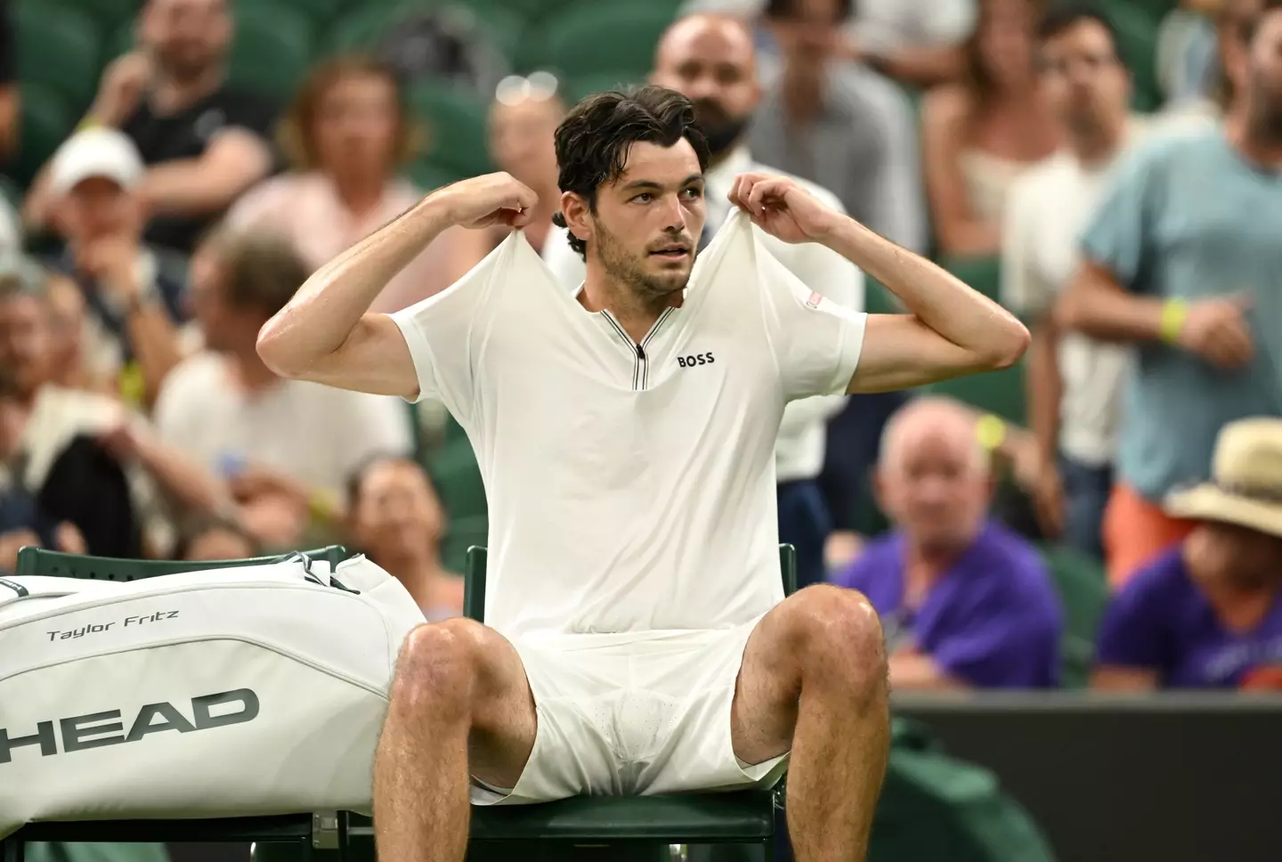 Taylor Fritz vs Giovanni Mpetshi Perricard will continue on Tuesday. Image: Getty