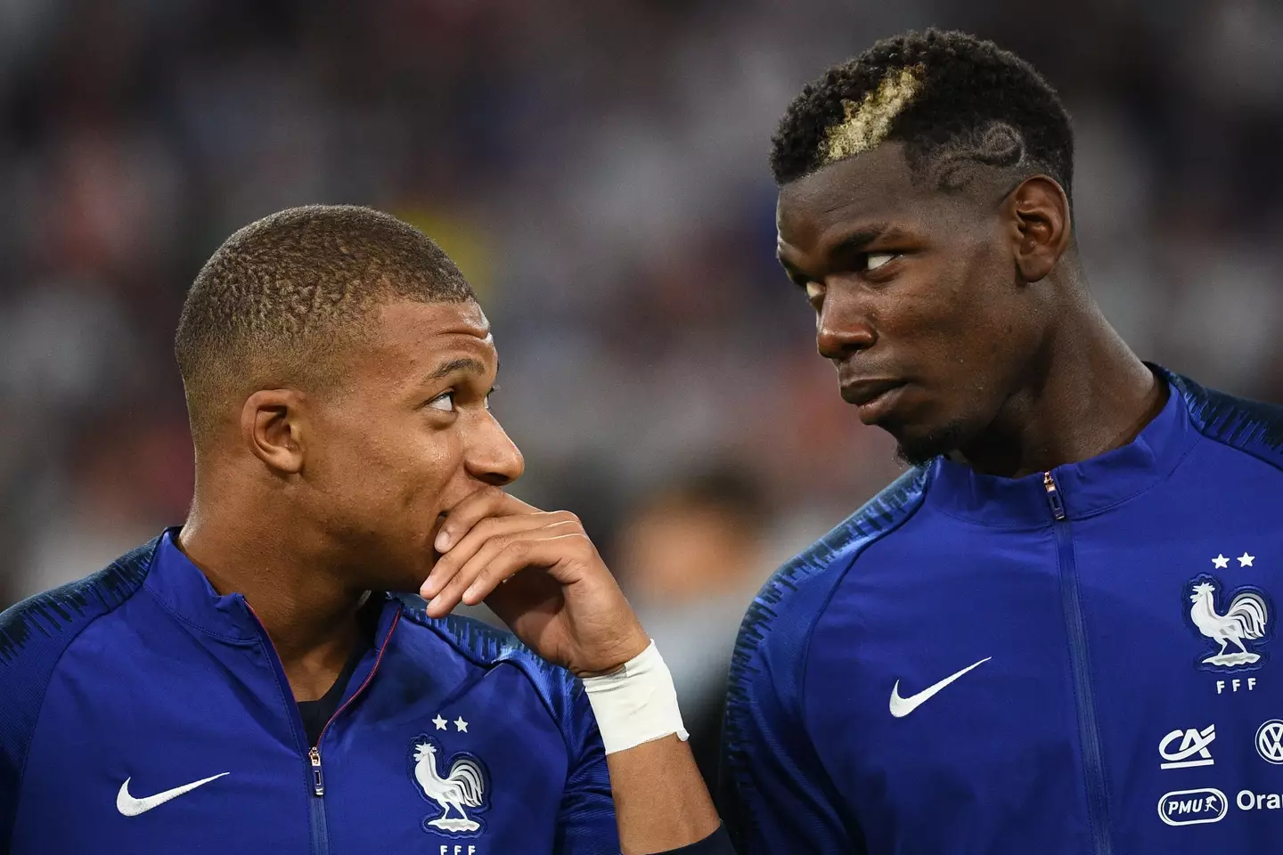 Mbappe snubbed former teammate Pogba.