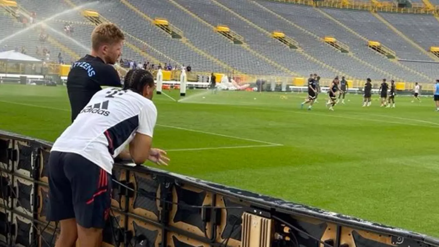 WATCH: Leroy Sané Reunited With Ex-Manchester City Teammates Ahead Of Bayern Munich Clash