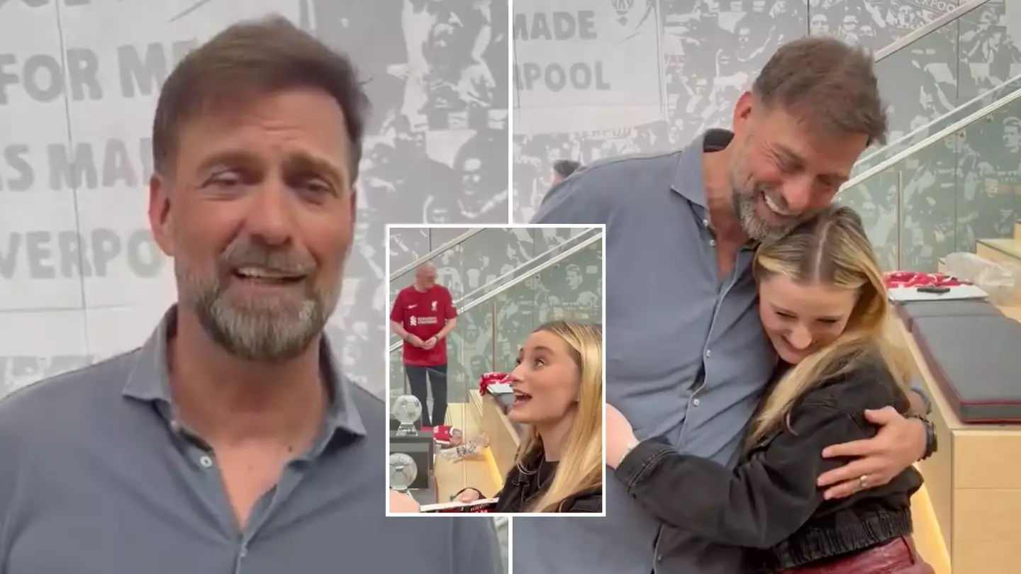 Jurgen Klopp 'had tears in his eyes' after receiving gift from Liverpool fan and demanded to record a video
