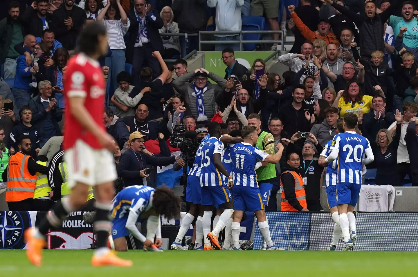 Brighton's battering of United show things haven't exactly improved. Image: PA Images