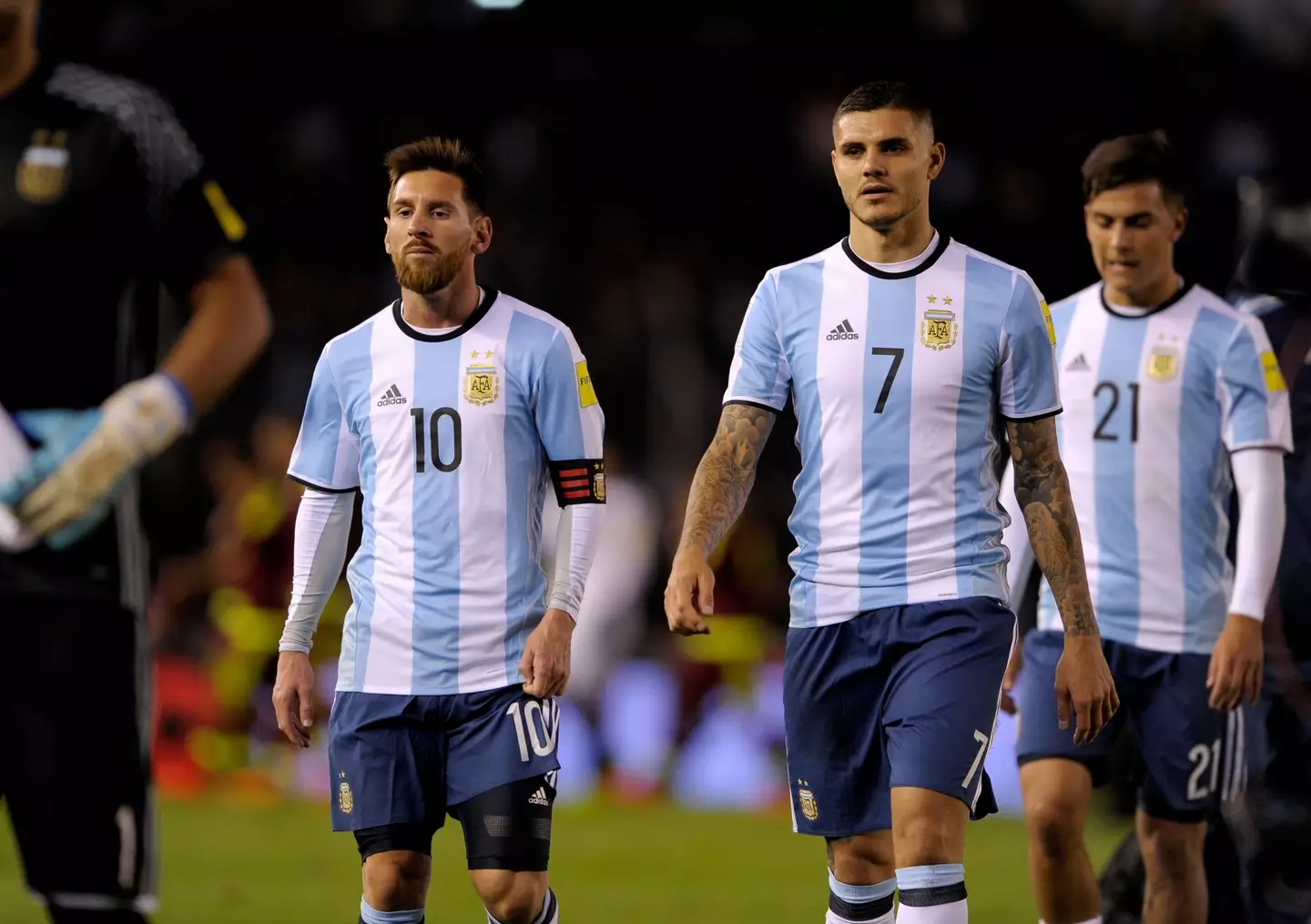 Messi and Icardi pictured on international duty in 2017. Image credit: Getty