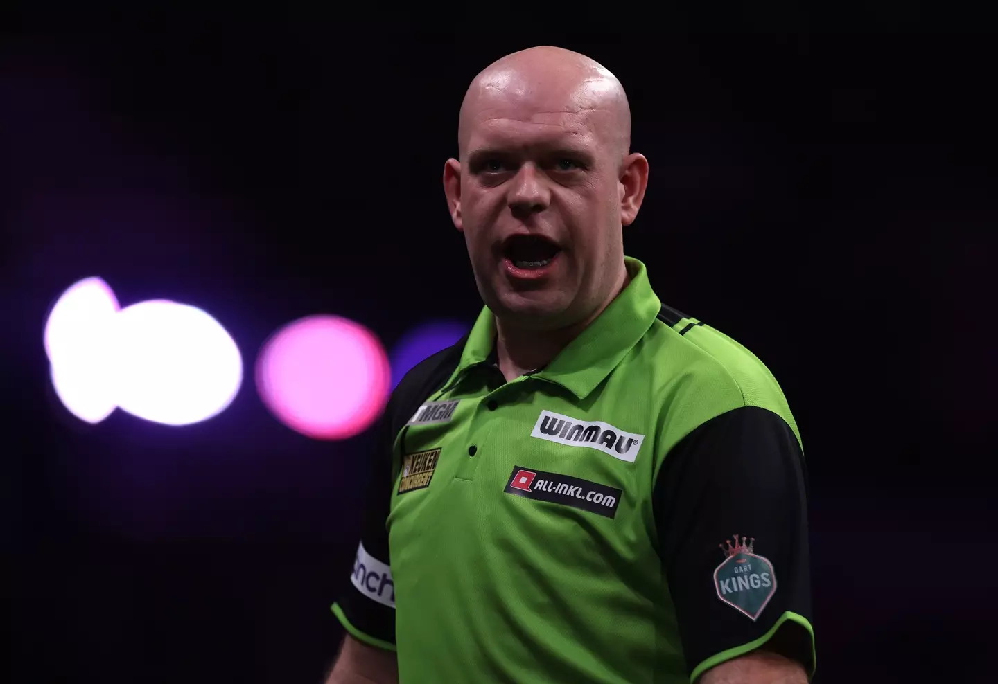 Michael van Gerwen has been struck by illness, according to a friend. Image: Getty