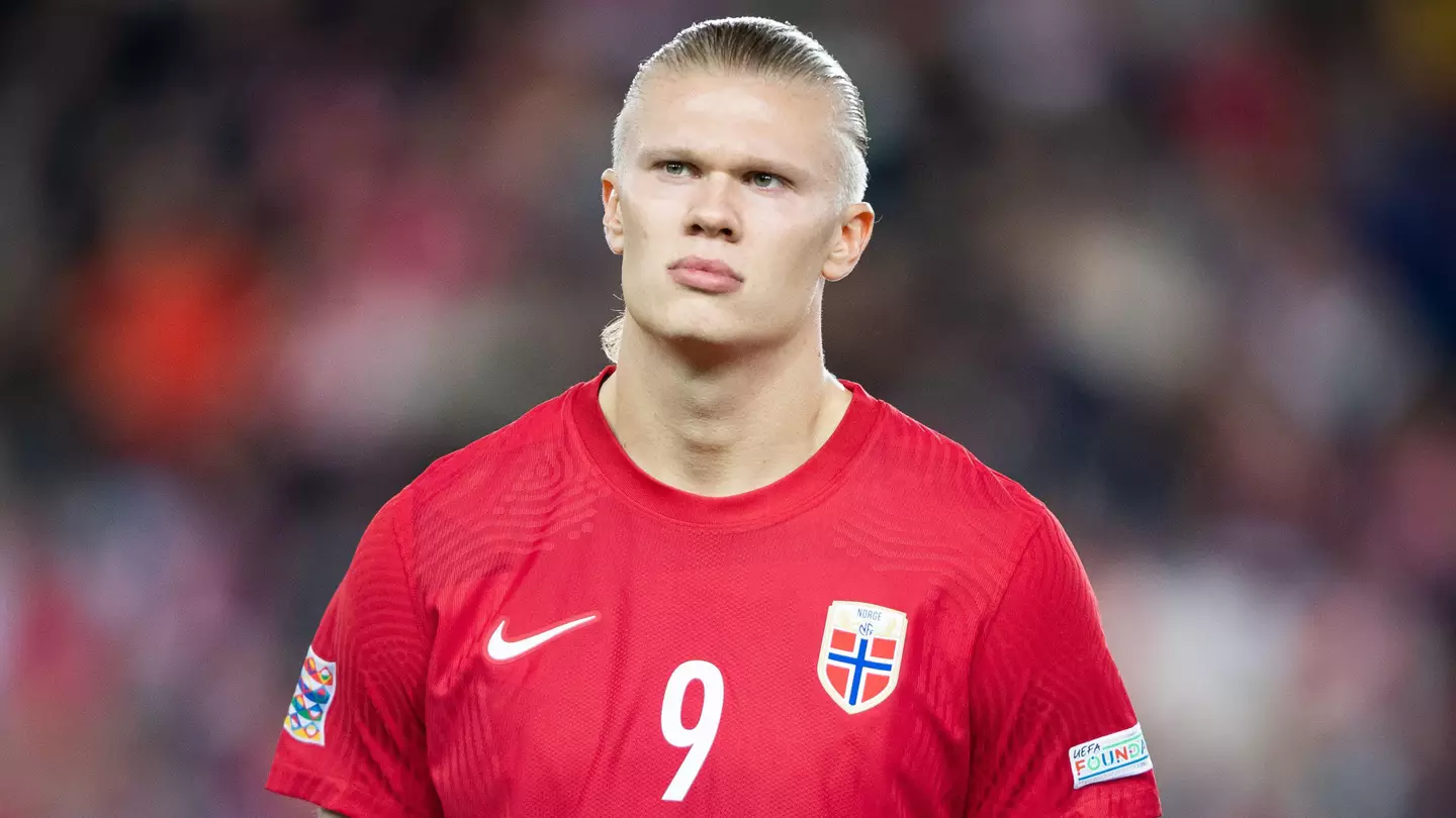 Erling Haaland on international duty with Norway