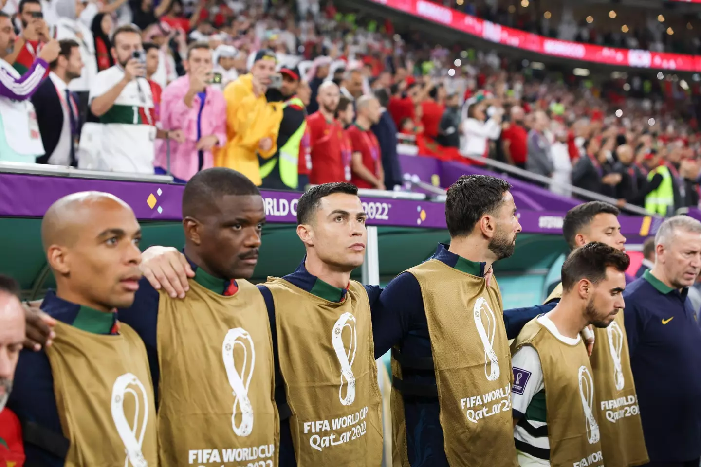 Ronaldo with his teammates. (Image