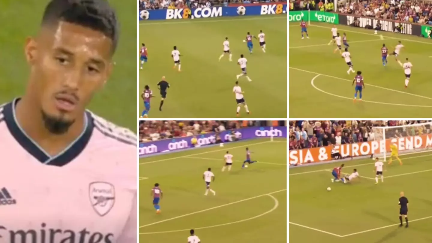 William Saliba's MOTM highlights in Arsenal debut vs Crystal Palace are astonishing