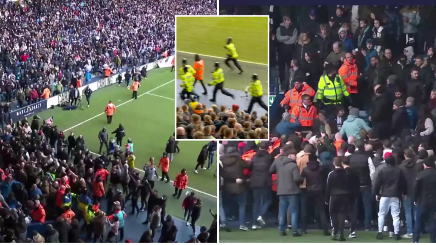 Chaos as Wolves and West Brom fans fight in Black Country derby FA Cup tie