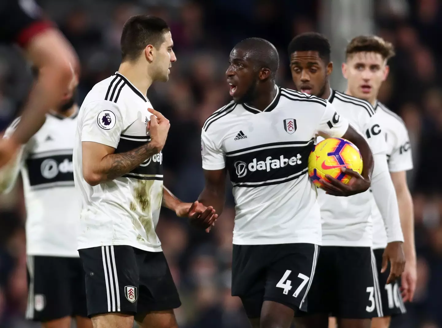 Kamara and Mitrovic didn't see eye to eye. (Image