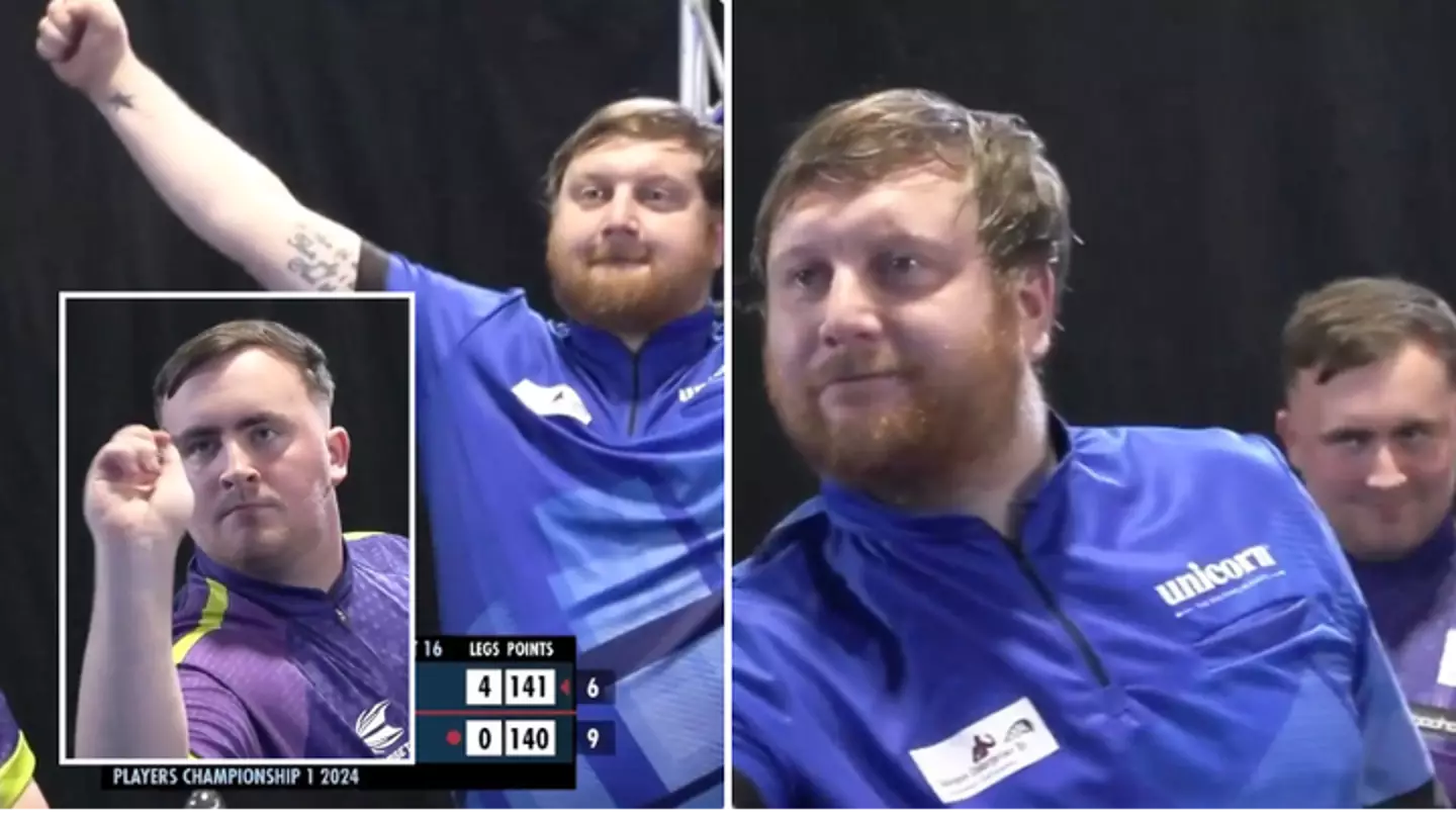 Darts fans spot what Luke Littler's opponent did during his nine-darter attempt at Players Championship
