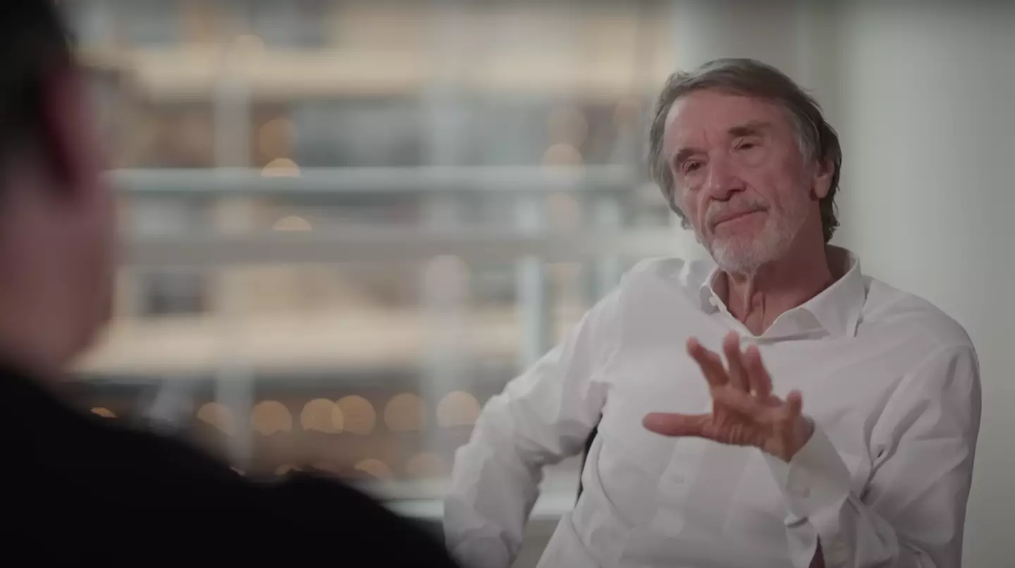 Ratcliffe spoke about cost-cutting measures with Neville. Image credit: YouTube/The Overlap