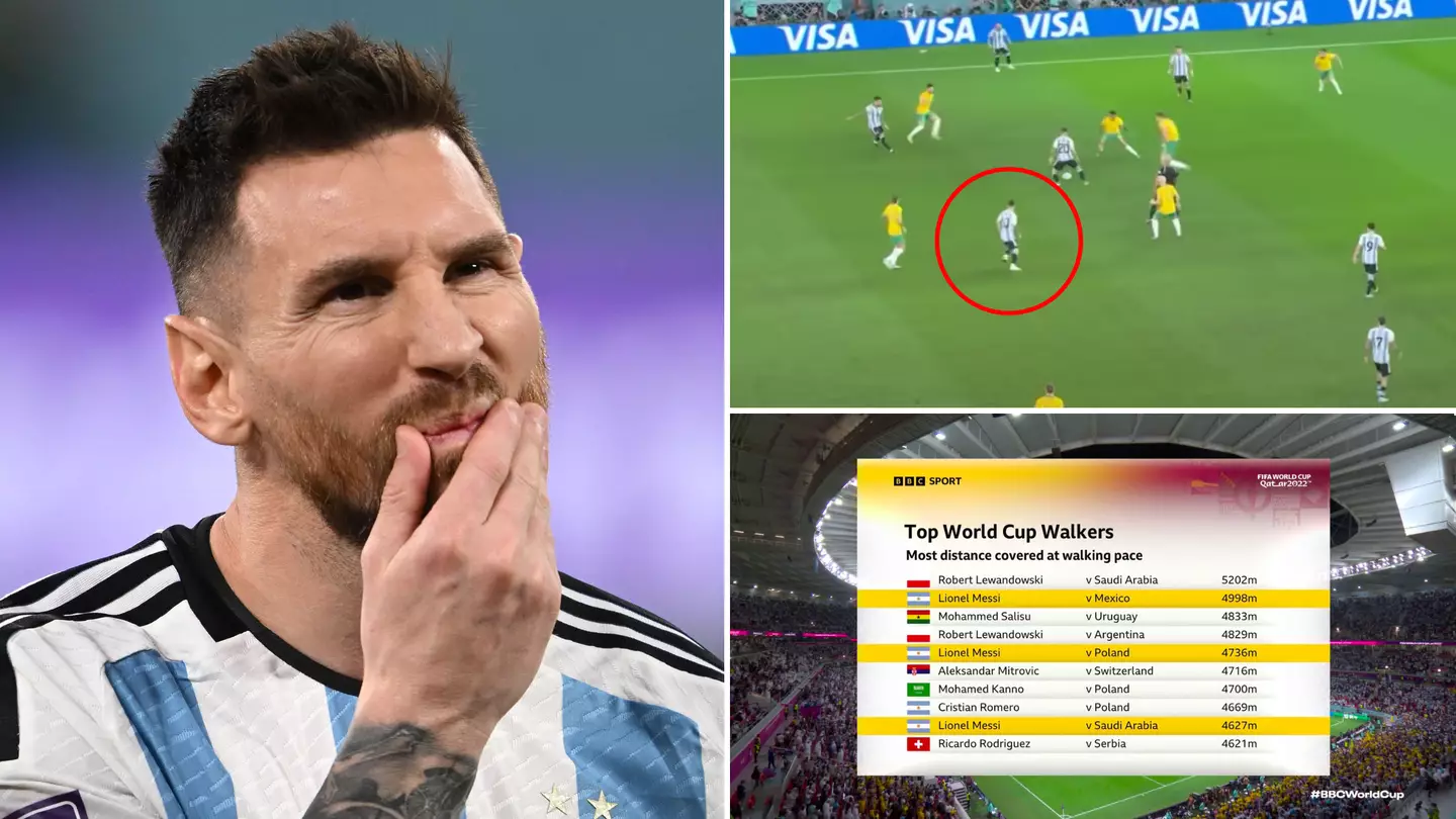 Lionel Messi's walking stats at the World Cup are so high thanks to a fascinating tactic