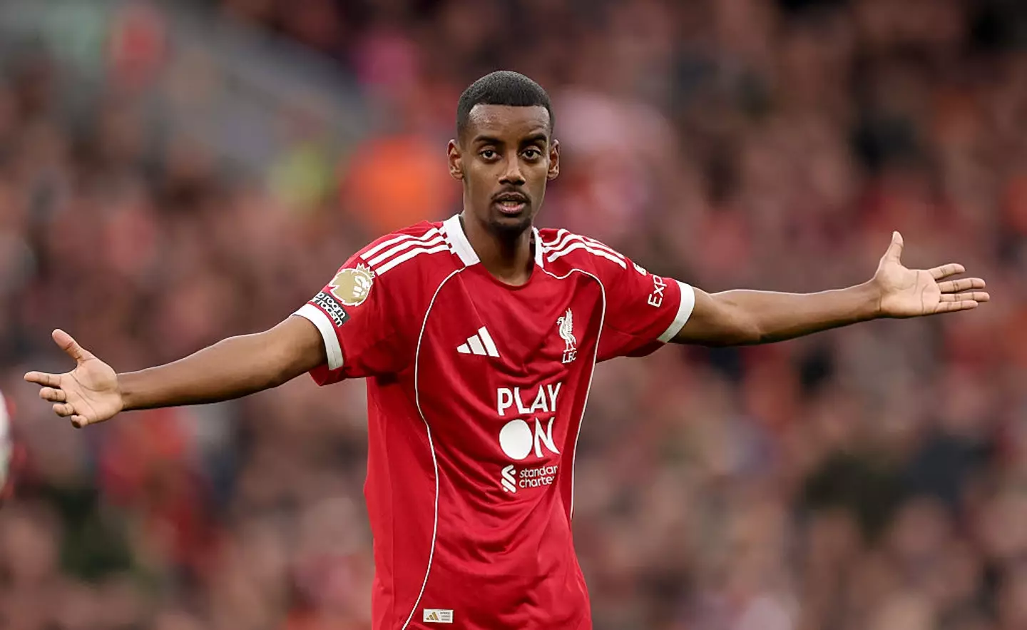 Alexander Isak has failed to impress at Liverpool. (Image: Carl Recine/Getty Images)