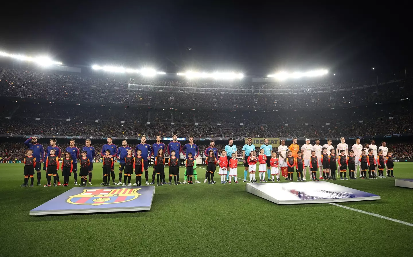 Barcelona and Man United line up for a Champions League showdown. Image: Alamy
