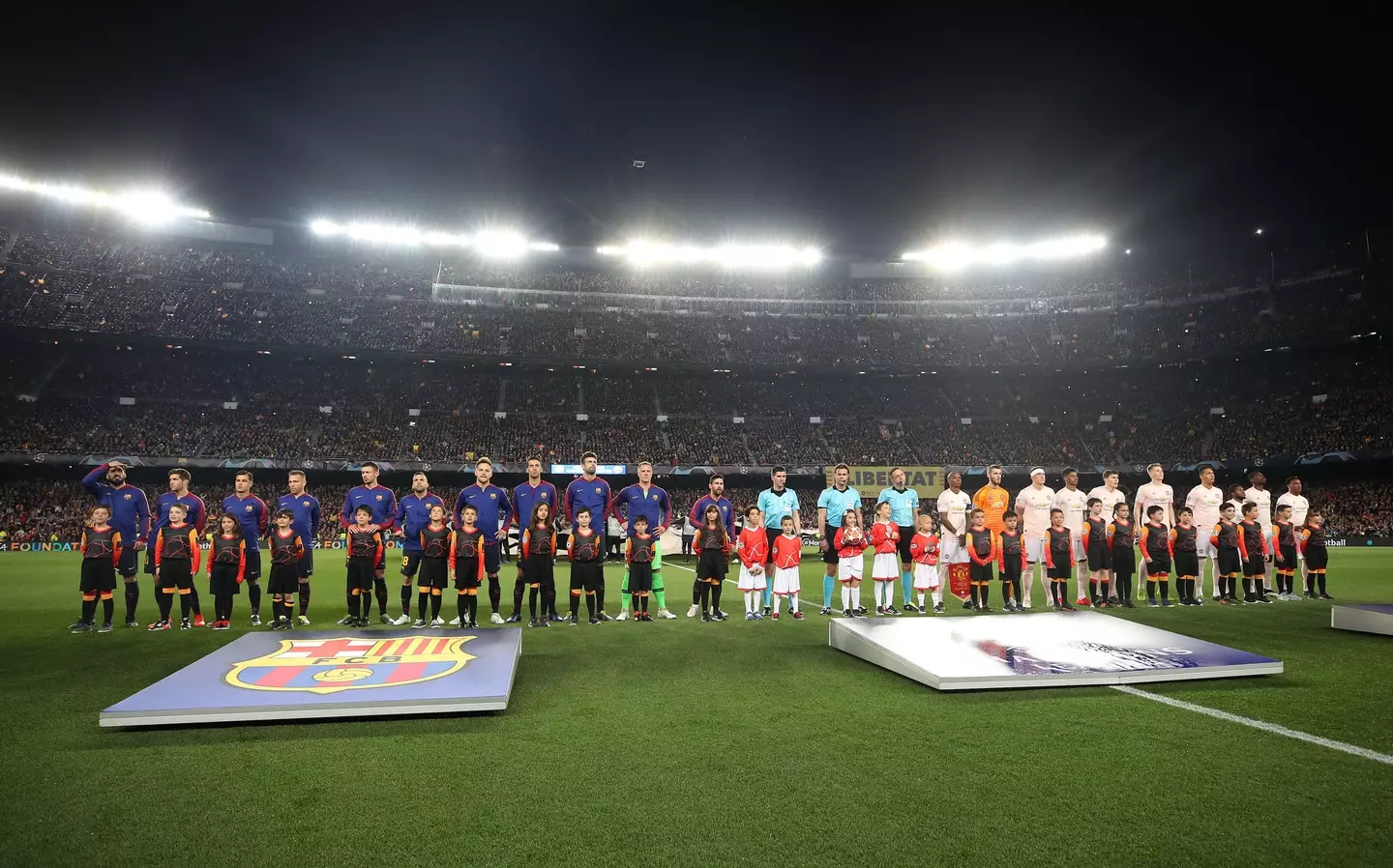 Barcelona and Man United line up for a Champions League showdown. Image: Alamy 
