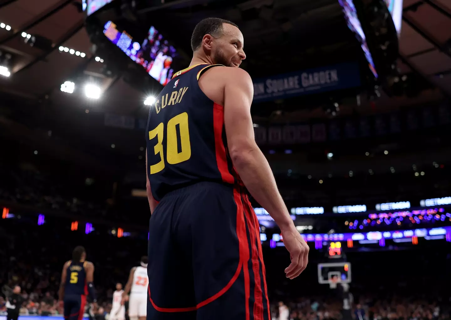 Shaq believes Steph Curry should be in the conversation for the NBA GOAT. Image: Getty