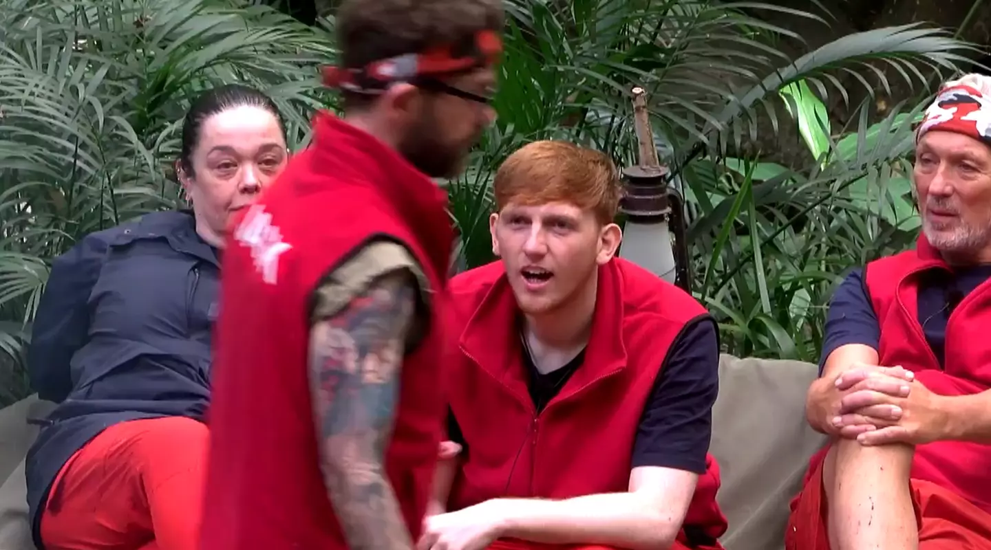 Ginge and Osbourne clashed in camp (ITV)