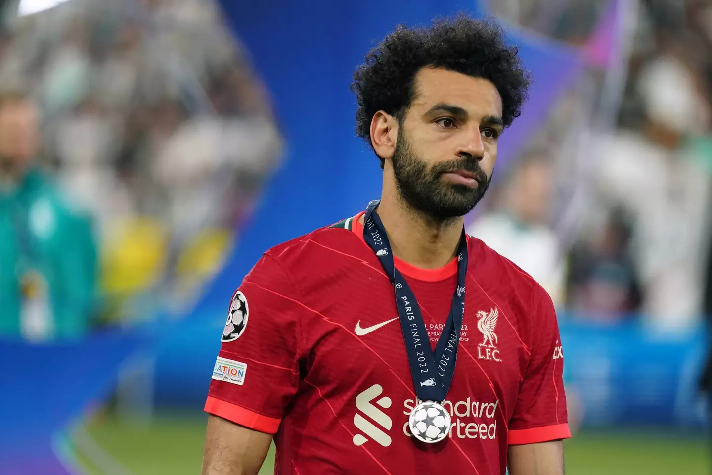 Salah after the full-time whistle. Image credit: Getty