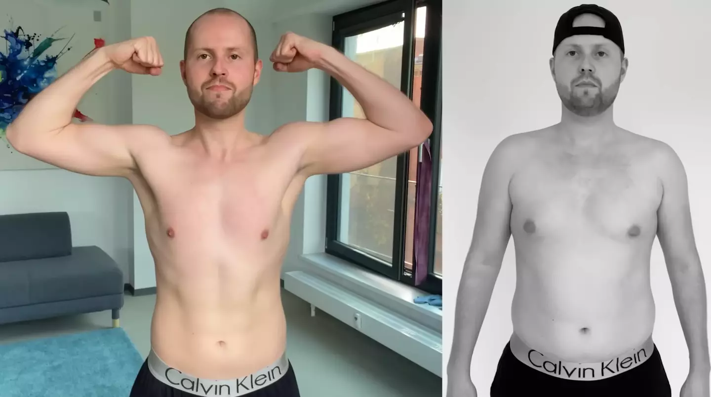 The YouTuber achieved huge results after performing the 'One Punch Man' workout. Image: YouTube/100 Days