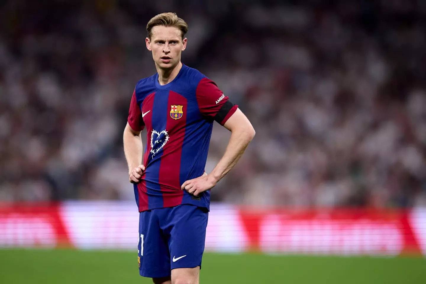 Frenkie de Jong has made 213 appearances for Barcelona. (Image: Getty)
