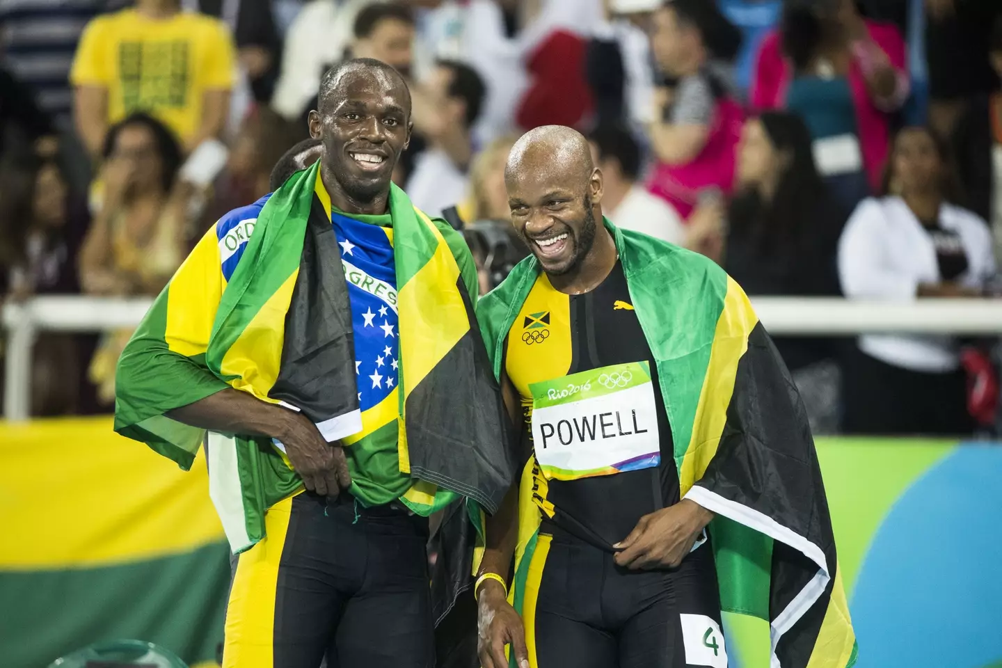 Bolt and Powell enjoyed some great battles. Image credit: Getty