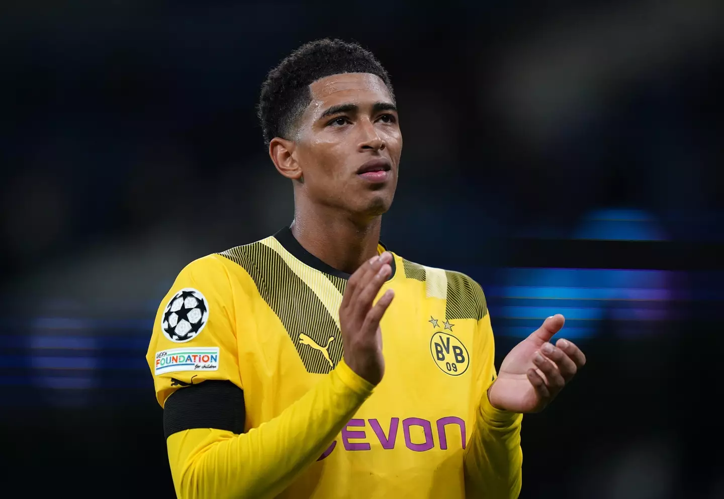 Jude Bellingham in action for Borussia Dortmund (