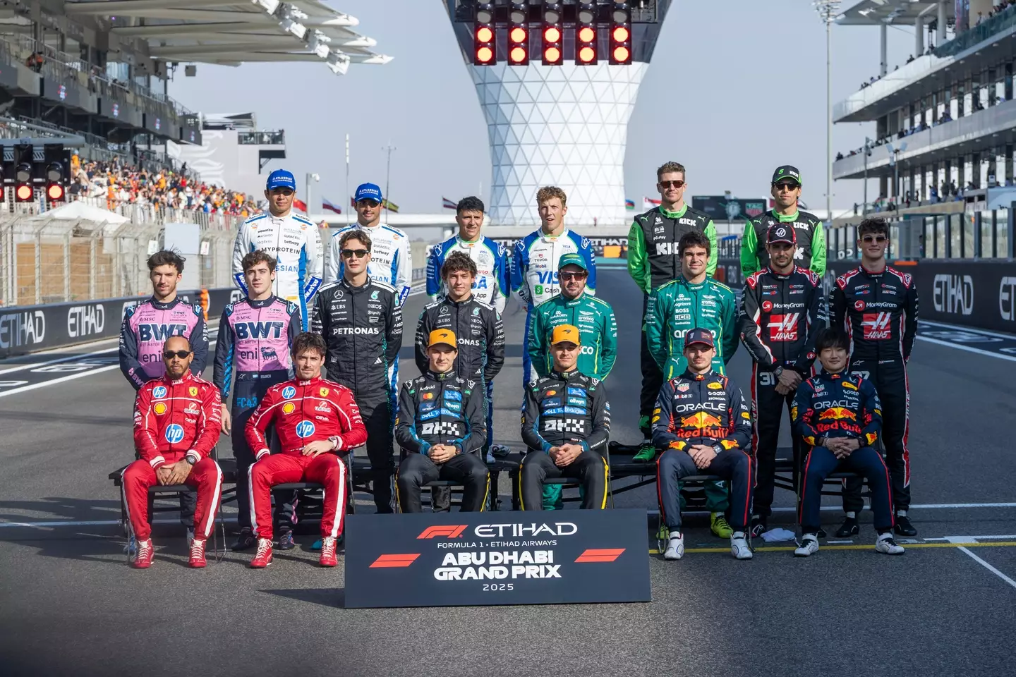 The 2025 F1 driver line-up. Image: Getty
