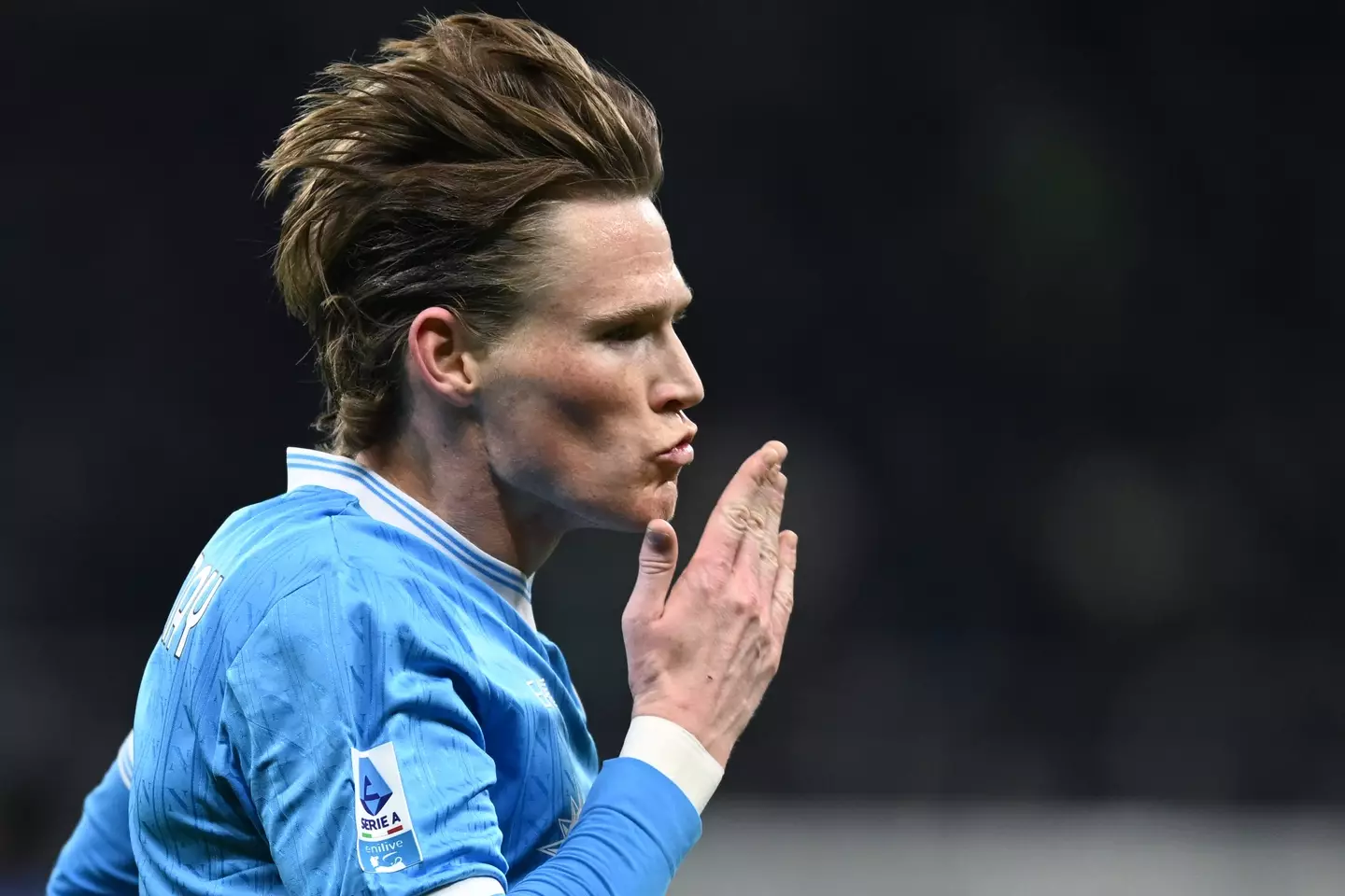 Scott McTominay was given the new nickname of 'Scott McKing' after Napoli's draw with Inter Milan. Image: Getty
