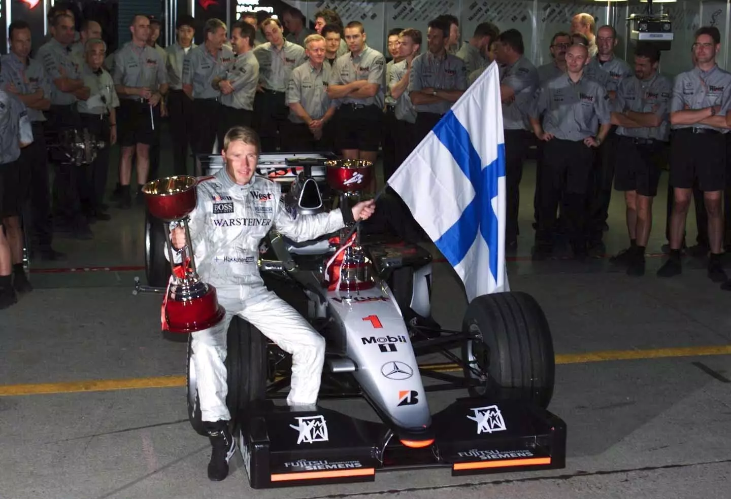 Mika Hakkinen won het Formule 1 Wereldkampioenschap in 1998 en 1999 (Foto: Getty)