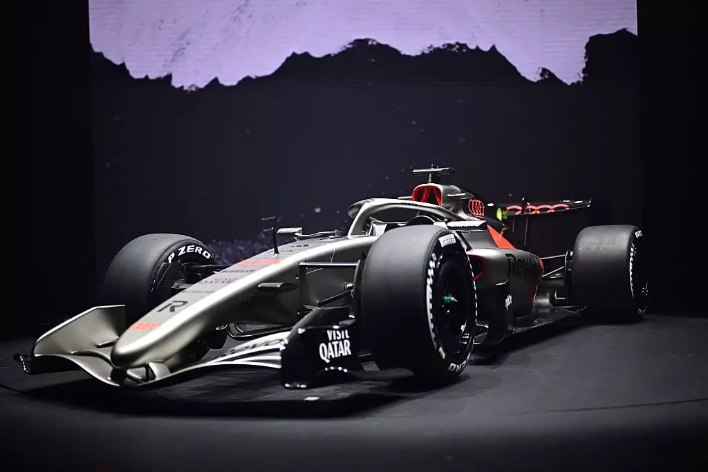 Audi unveiled their Formula One car days before arriving in Barcelona for testing. (Image: Tobias SCHWARZ / AFP via Getty Images)