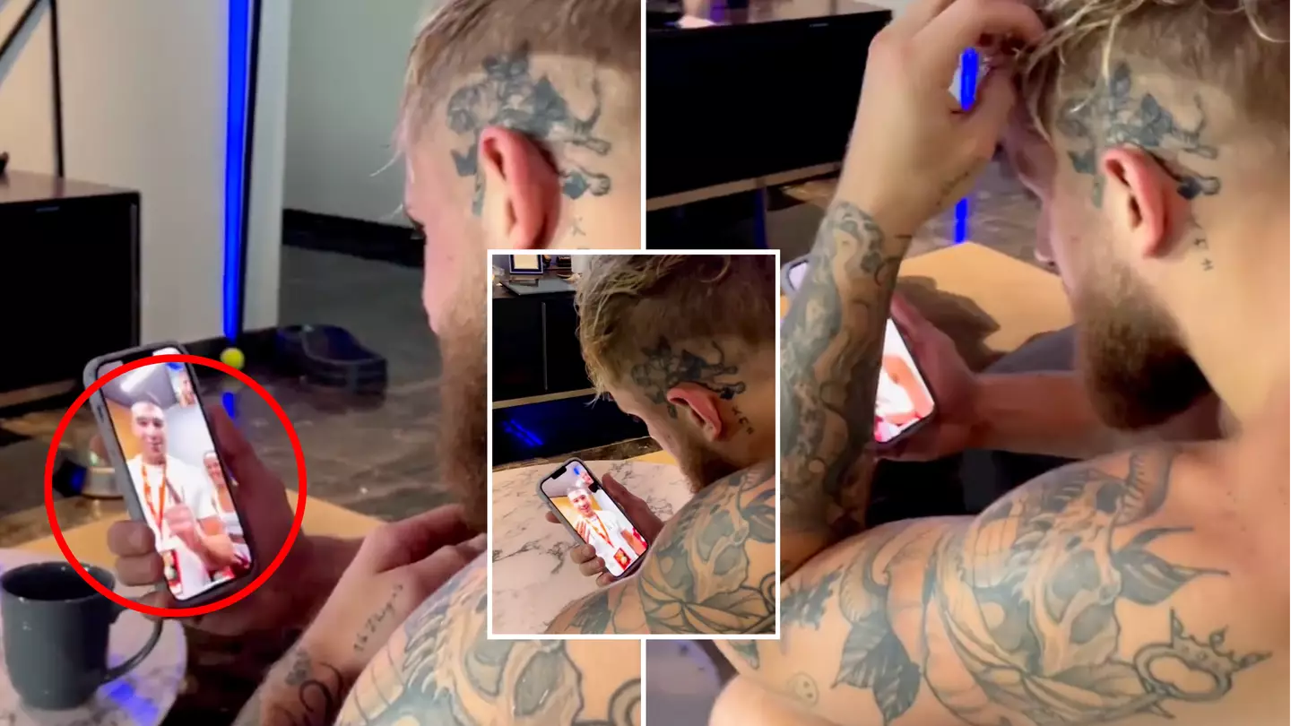 Jake Paul's FaceTime call was gatecrashed by Tommy Fury and they went at it yet again