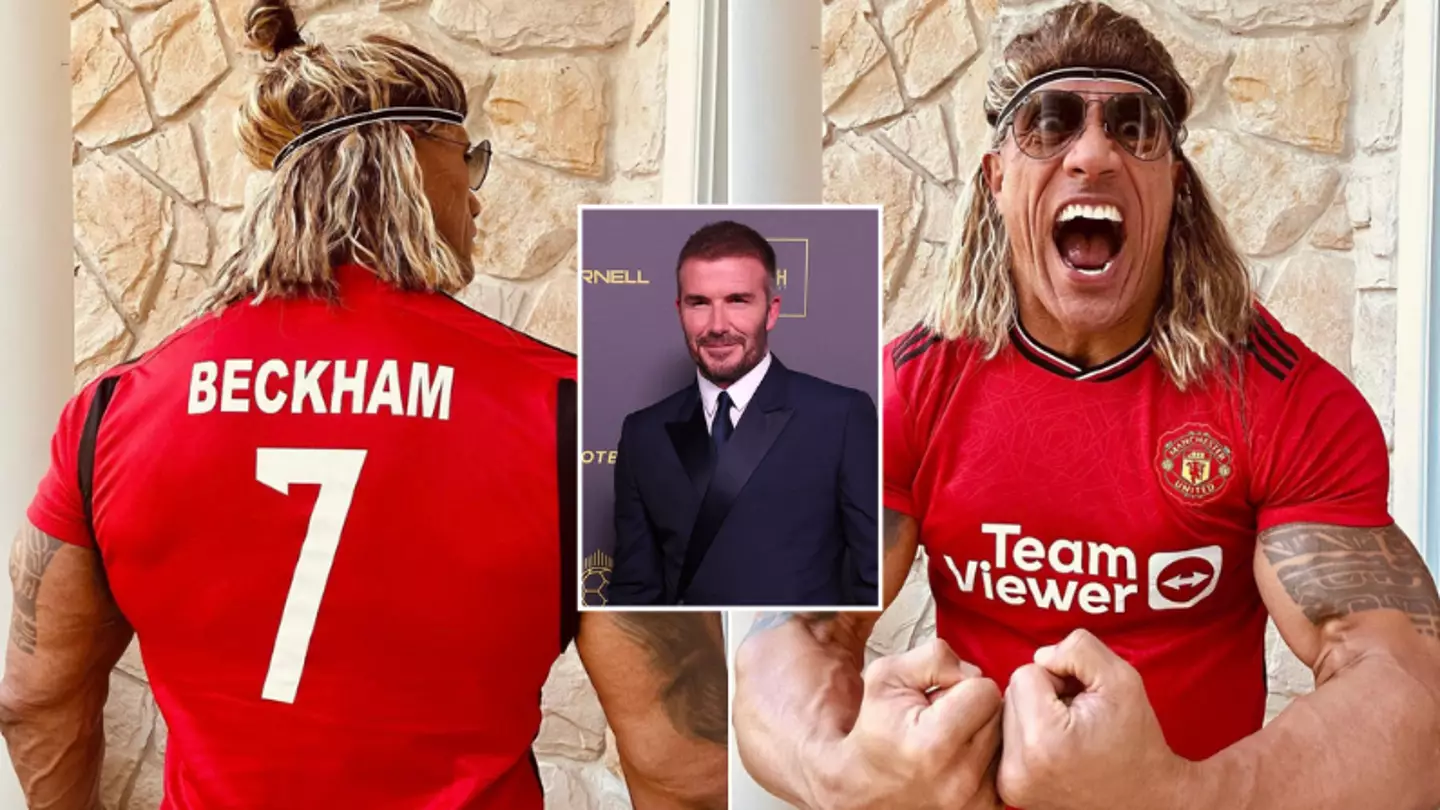 Fan points out four major errors in The Rock's David Beckham outfit for Halloween - can you spot them all?