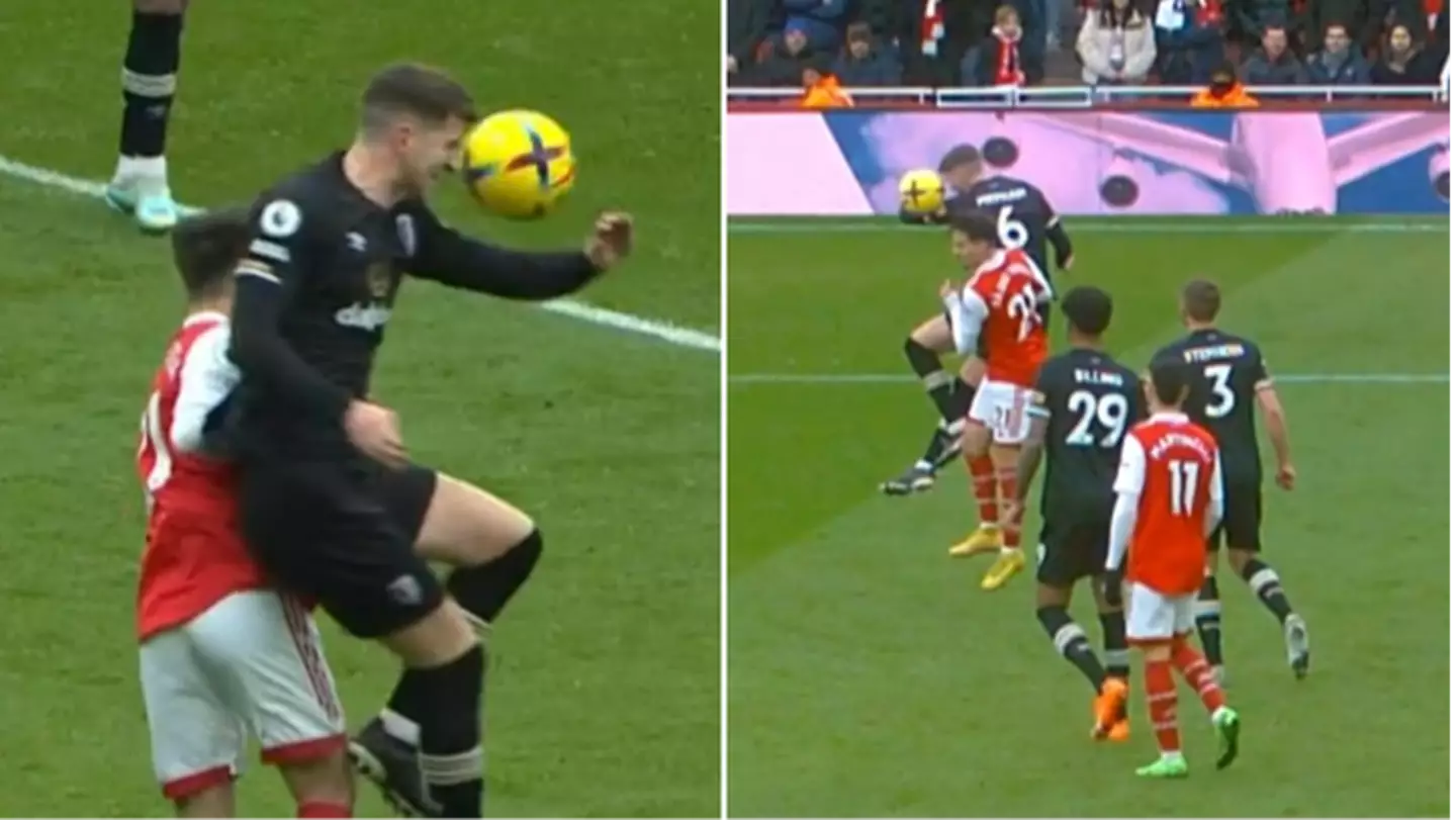 VAR farce as Arsenal denied blatant penalty for handball, fans are fuming