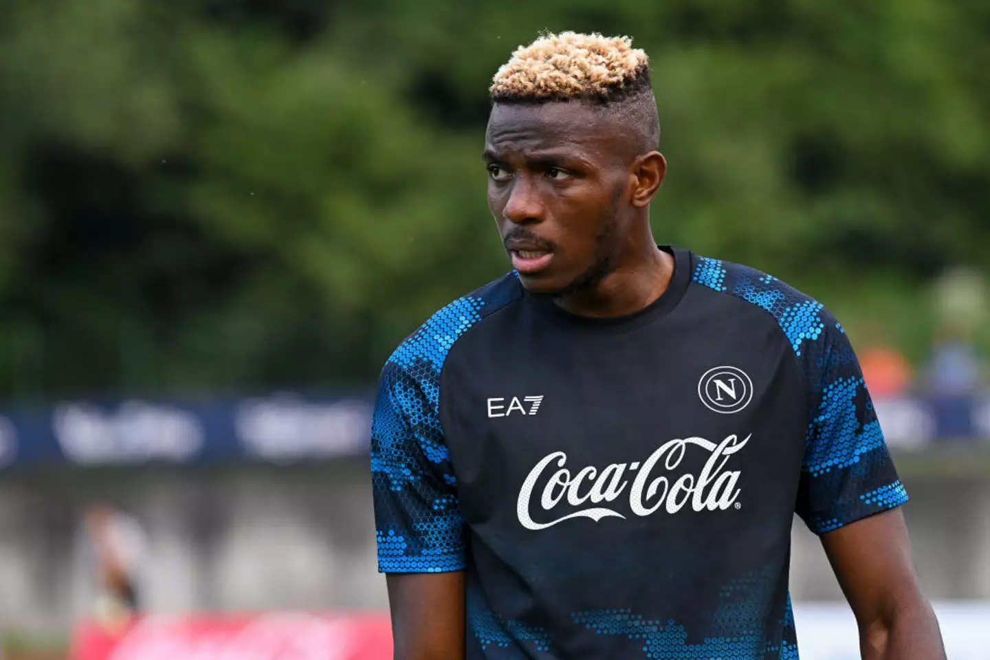 Victor Osimhen will remain at Napoli this season after Chelsea and Al Ahli failed to sign the talented striker. (Image: Getty)