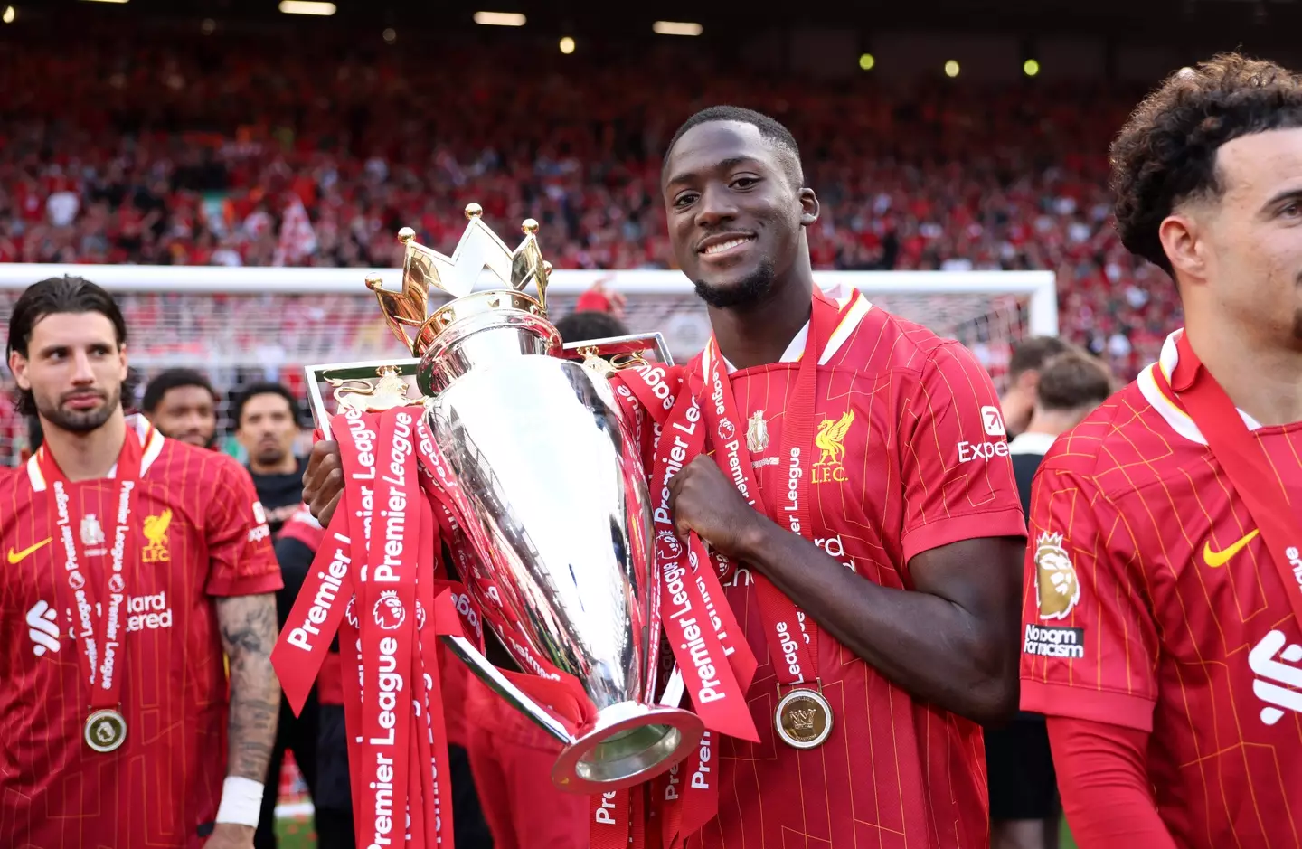 Ibrahima Konate has been linked with a move away from Liverpool. Image: Getty