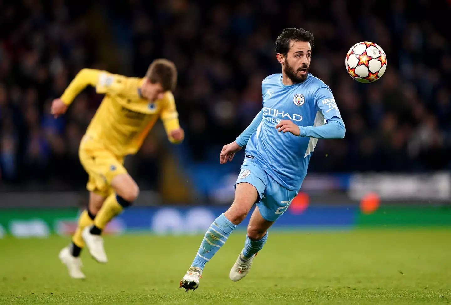 Bernardo Silva in action for Manchester City