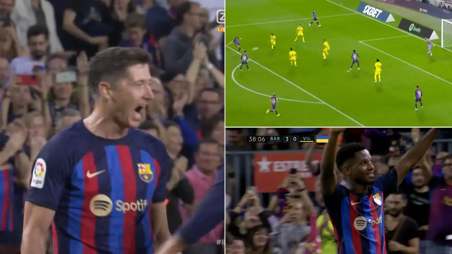 Barcelona score three goals in eight minutes against Villarreal, they're in the mood
