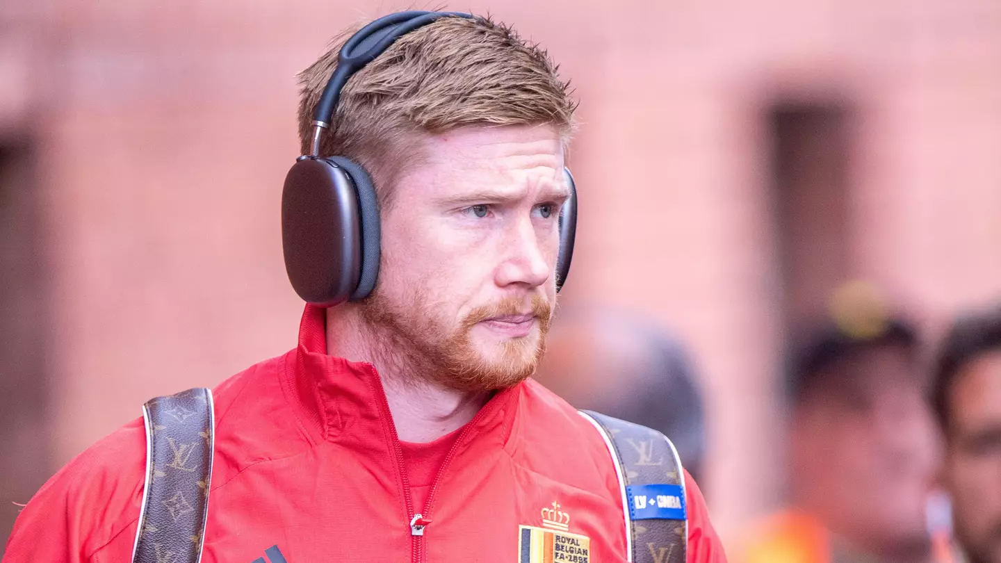 Kevin De Bruyne on international duty with Belgium.