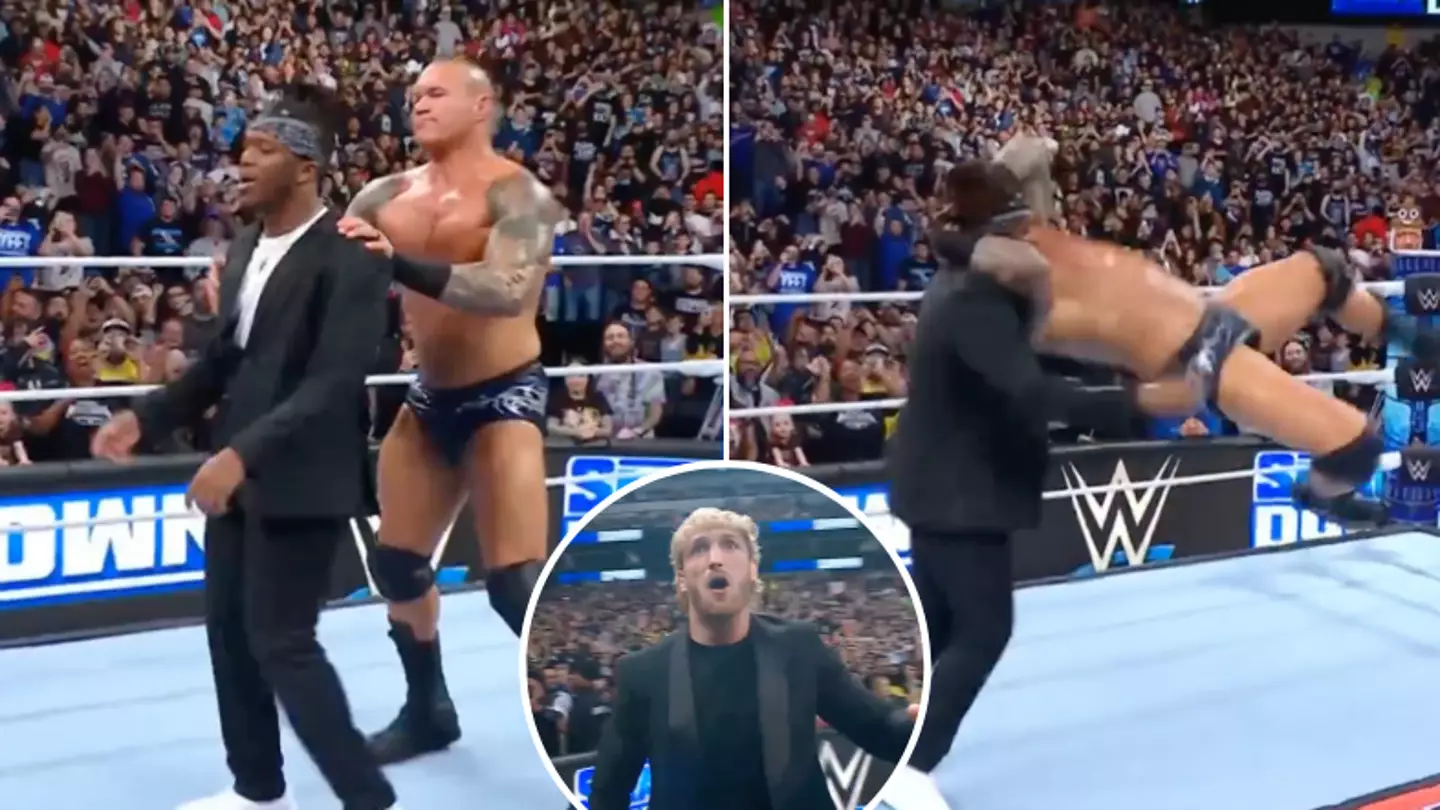 KSI knocked out cold by Randy Orton with wrestling move, fans have praised how well he sold it