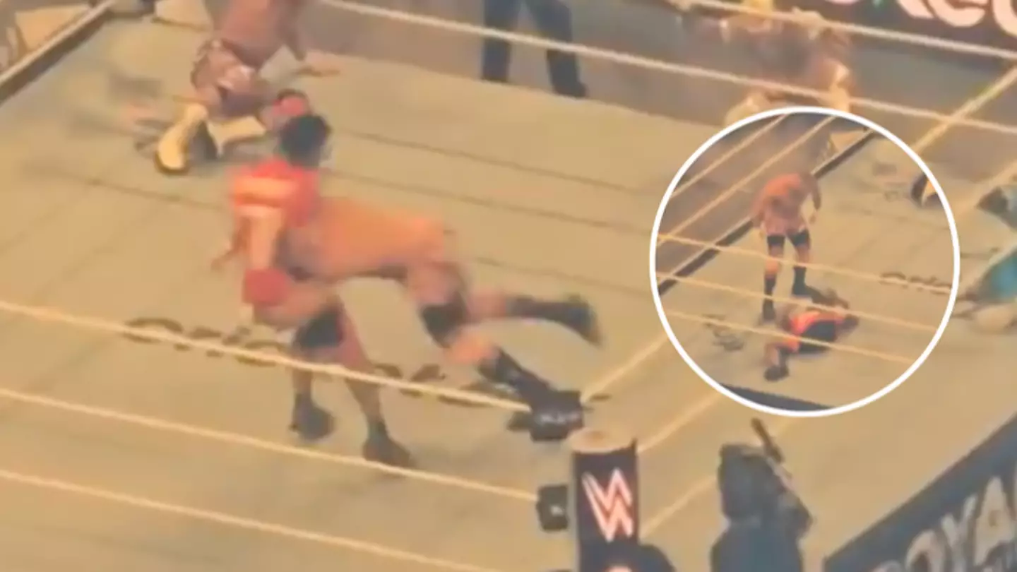 New crowd angle shows just how brutal the move was that destroyed Speed at the WWE Royal Rumble
