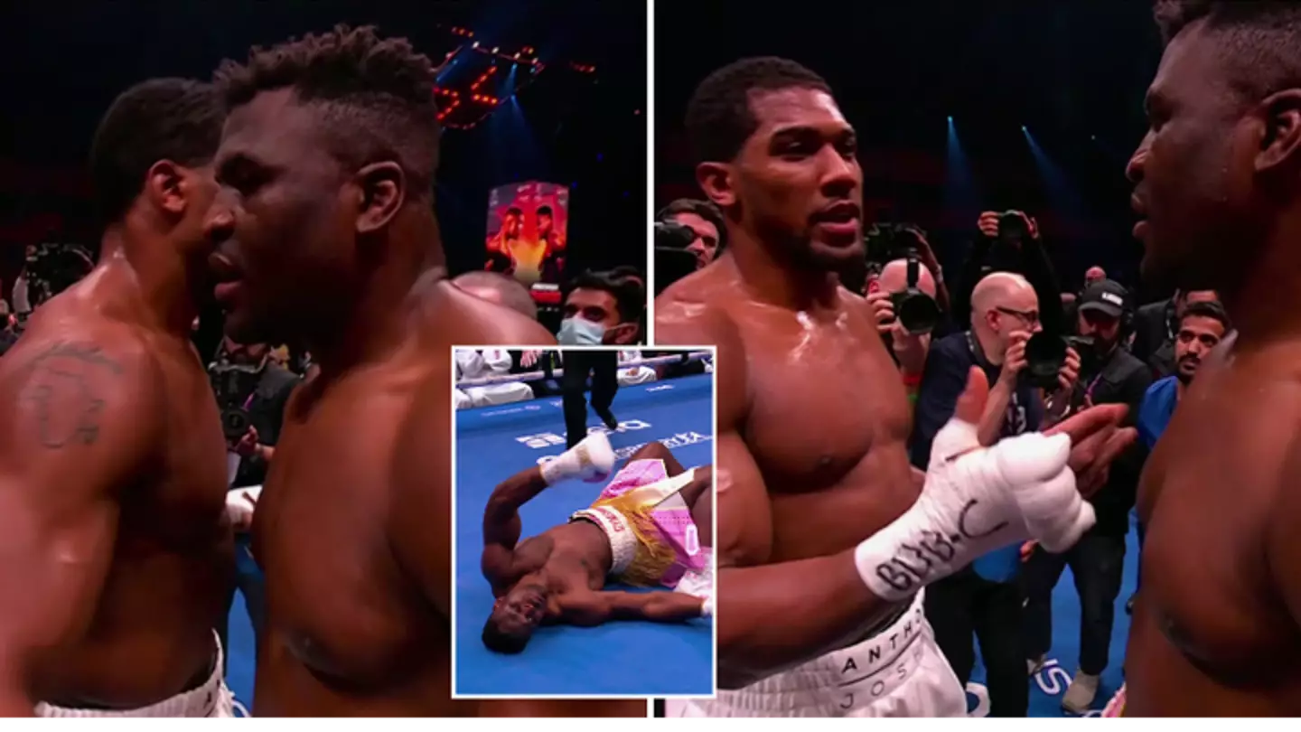 What Anthony Joshua told Francis Ngannou after devastating knockout in Saudi Arabia