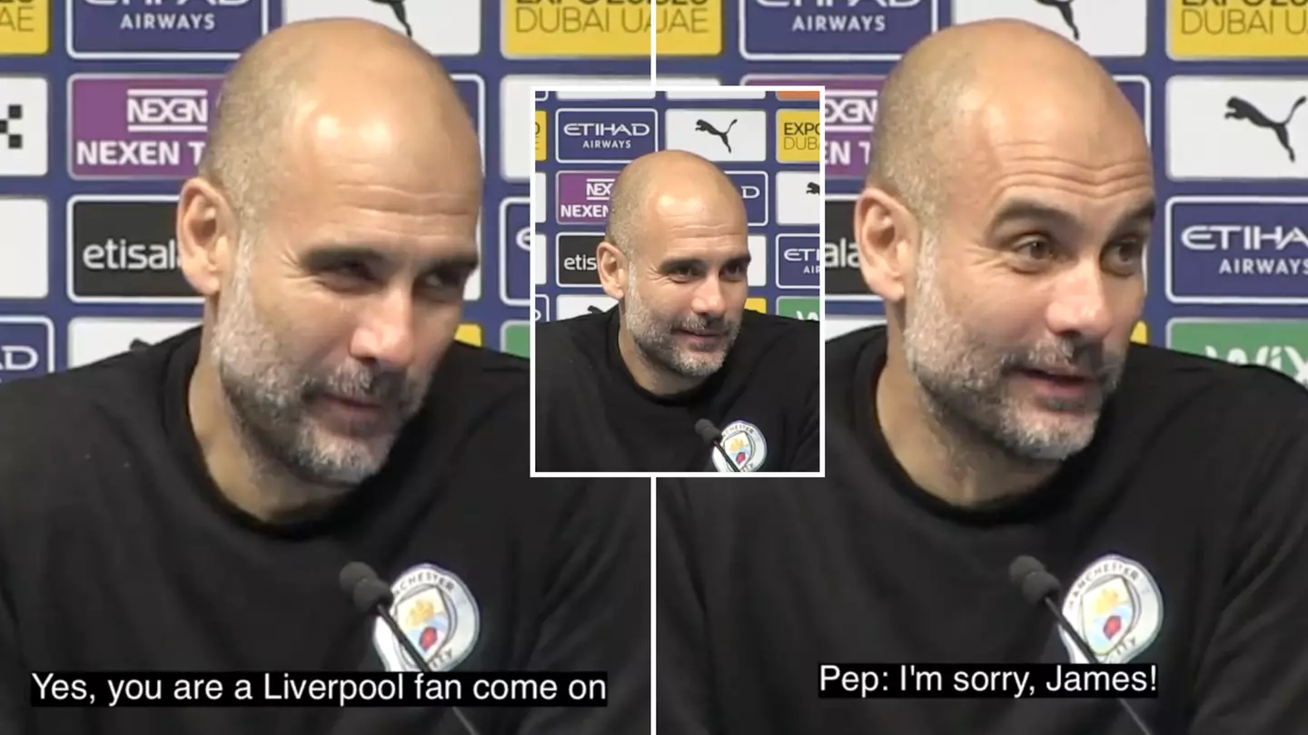 Pep Guardiola Guesses Reporter Is Liverpool Fan And Gets It Wrong, They Live Rent Free In His Head