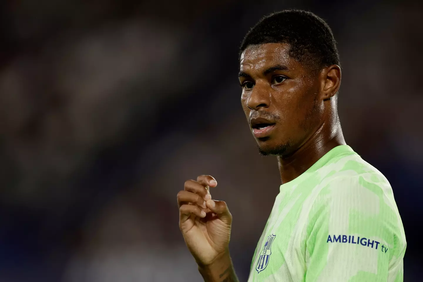 Rashford impressed in the opening stages against Levante. Image credit: Getty