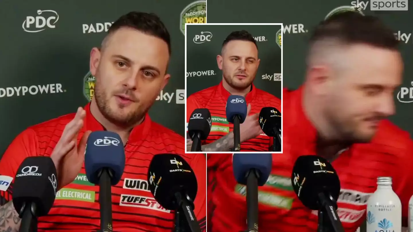 Darts player Joe Cullen storms out of press conference at World Championship after bizarre interview on Sky Sports